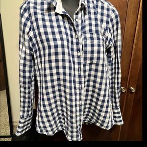 Claridge and King: HEATHER BLUE GINGHAM
SMALL. Perfect, fitted button-down